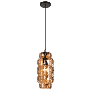 Tea crystal-cut pendant light — transparent background