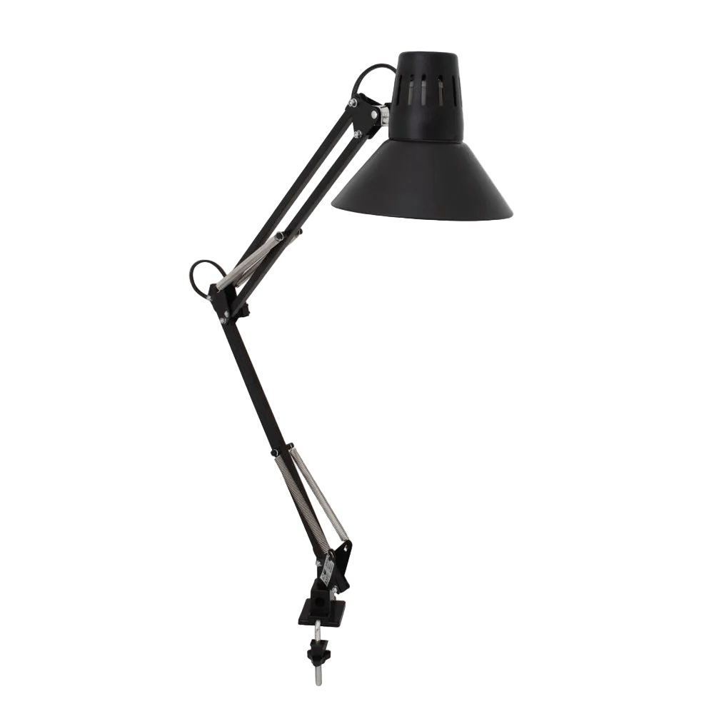 Black Adjustable Desk Clamp Lamp