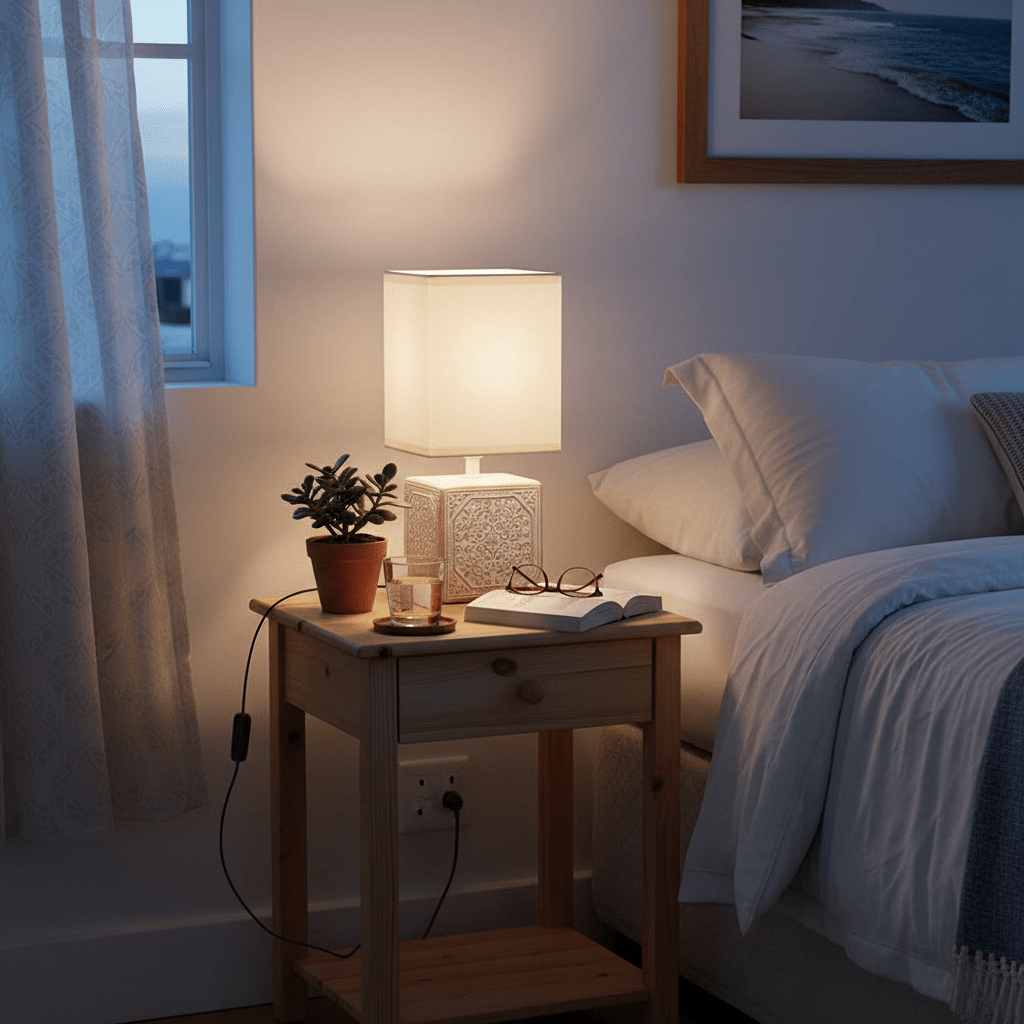 Madeira White Table Lamp
