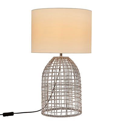 Zanie Grey Rattan Table Lamp - Future Light - LED Lights South Africa