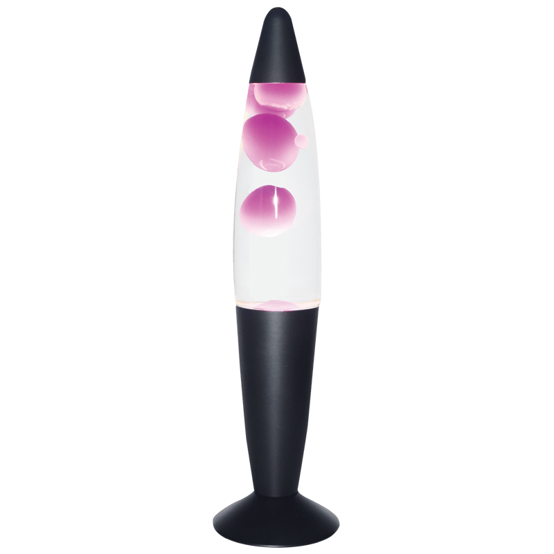 Pink & Black Lava Lamp - Elegantly Mesmerizing Décor - Shop Now