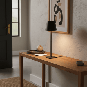 Black Rechargeable Table Lamp