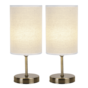 Antique Brass Table Lamps - Twin Pack - Future Light - LED Lights South Africa