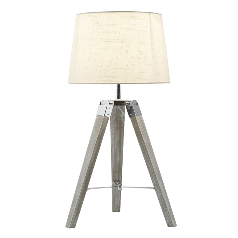 Arabella Wood & Chrome Table Lamp - Future Light - LED Lights South Africa