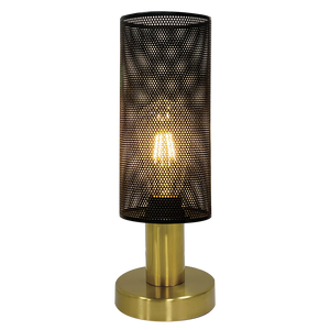 Chaluma Black & Gold Mesh Table Lamp (Launch Special) - Future Light - LED Lights South Africa