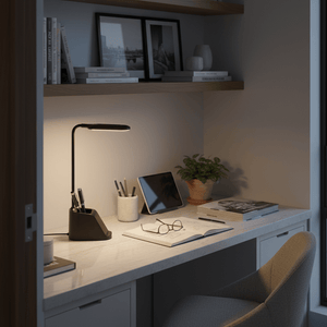 LED Table Lamp with Wireless Charging - Black