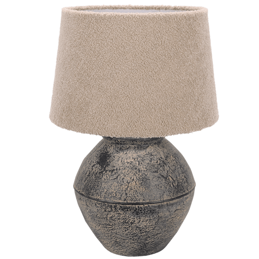 Burnt Amber Large Ceramic Table Lamp