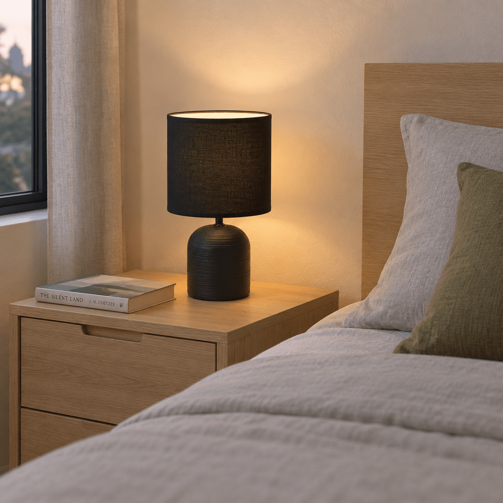 Black Ceramic Table Lamp