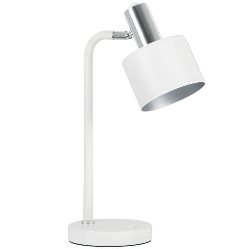 Doma White & Chrome Table Lamp