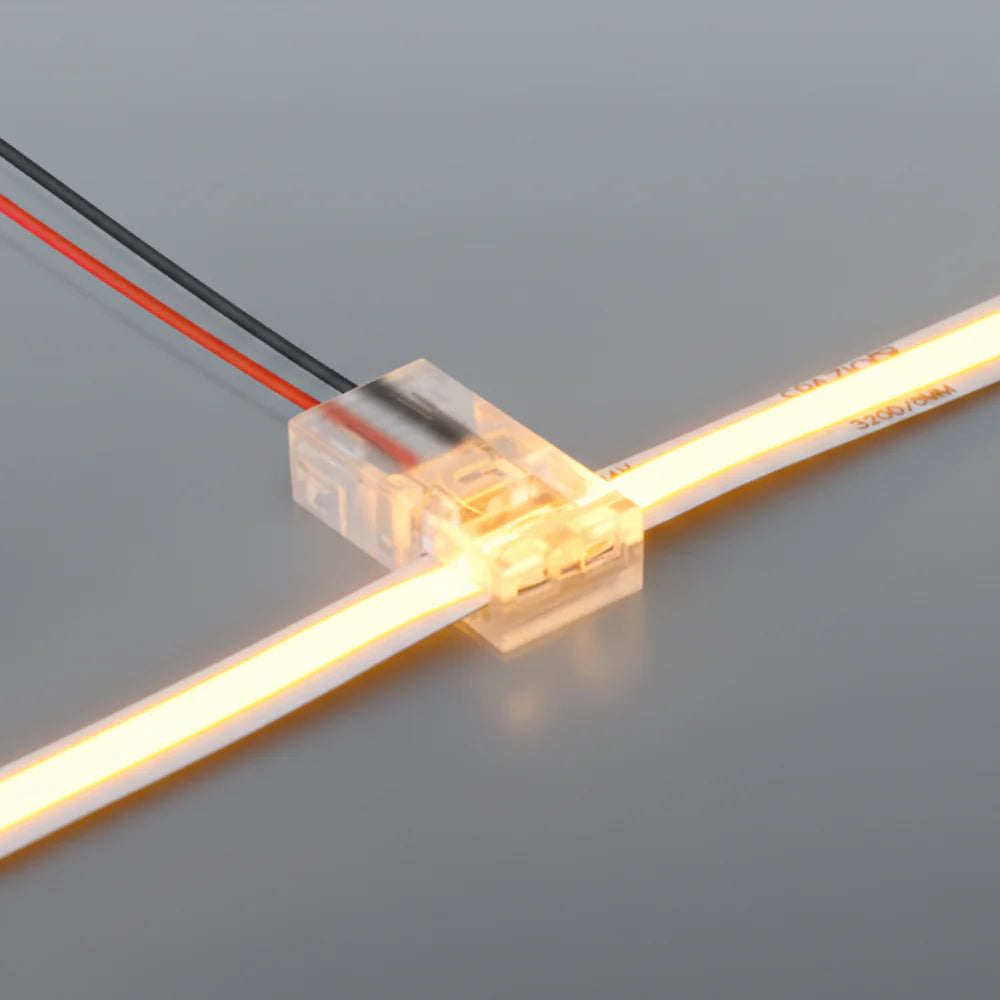 8mm Strip to Wire Side Connector - 10 Pack