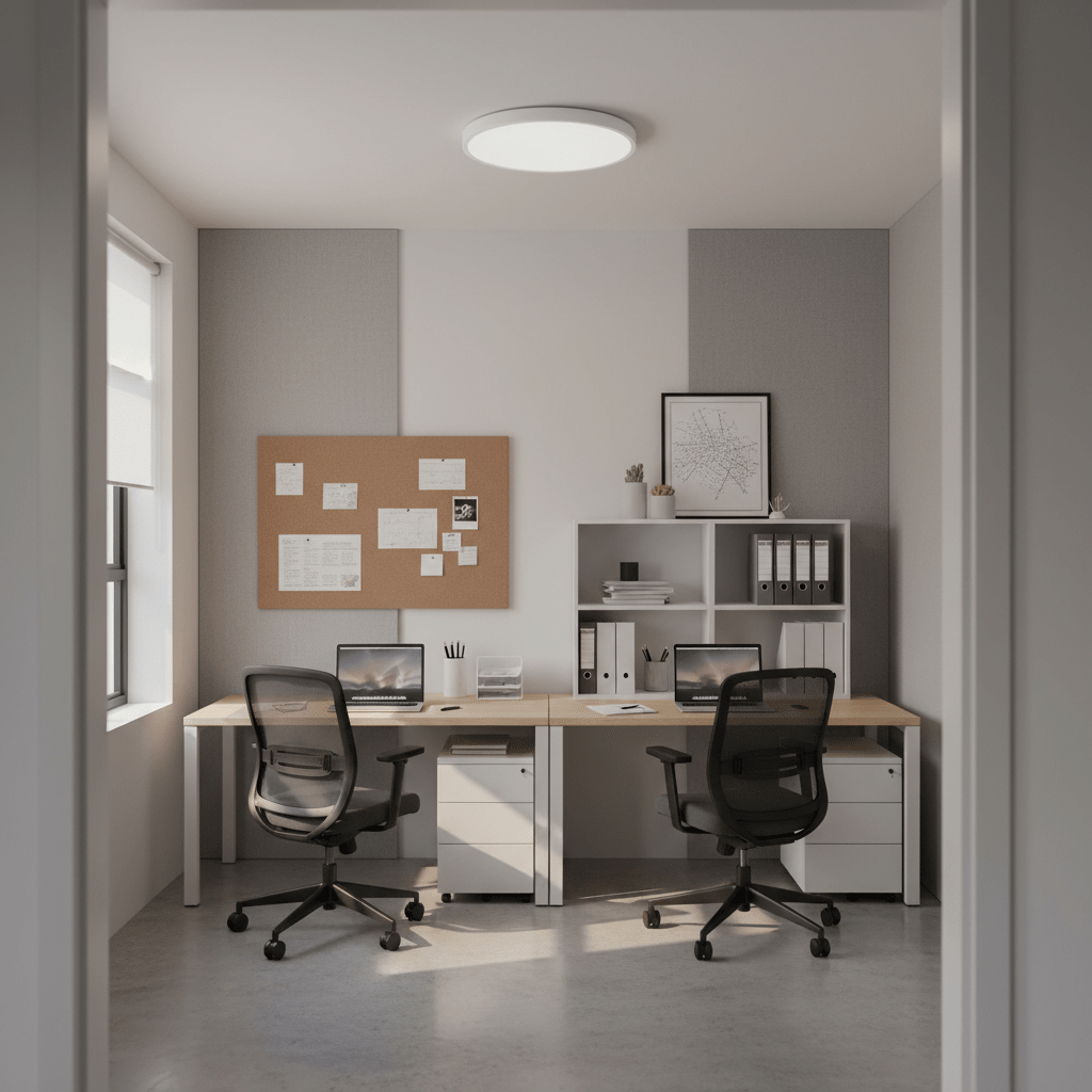 48W Matt White Ceiling Fitting 500mm