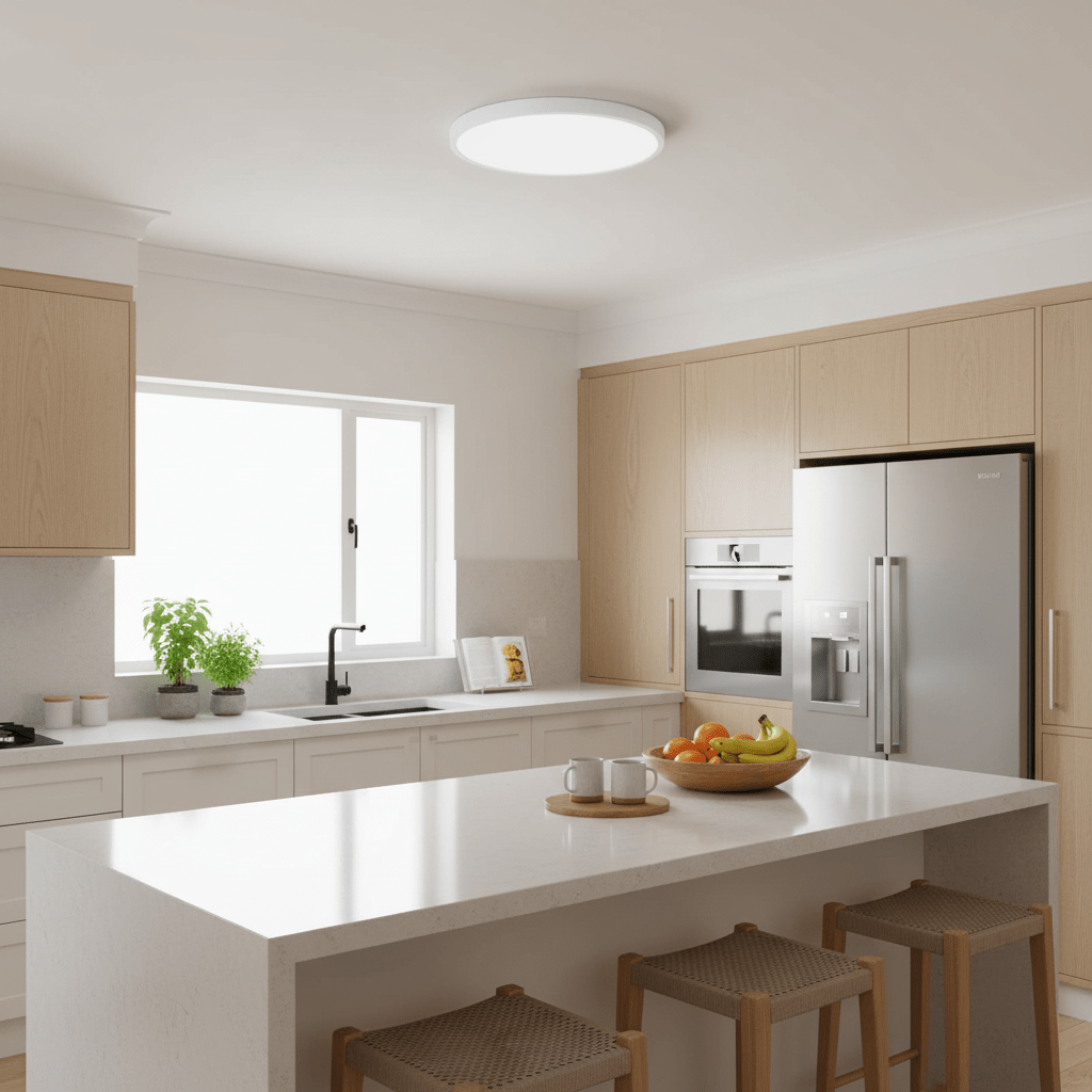 48W Matt White Ceiling Fitting 500mm