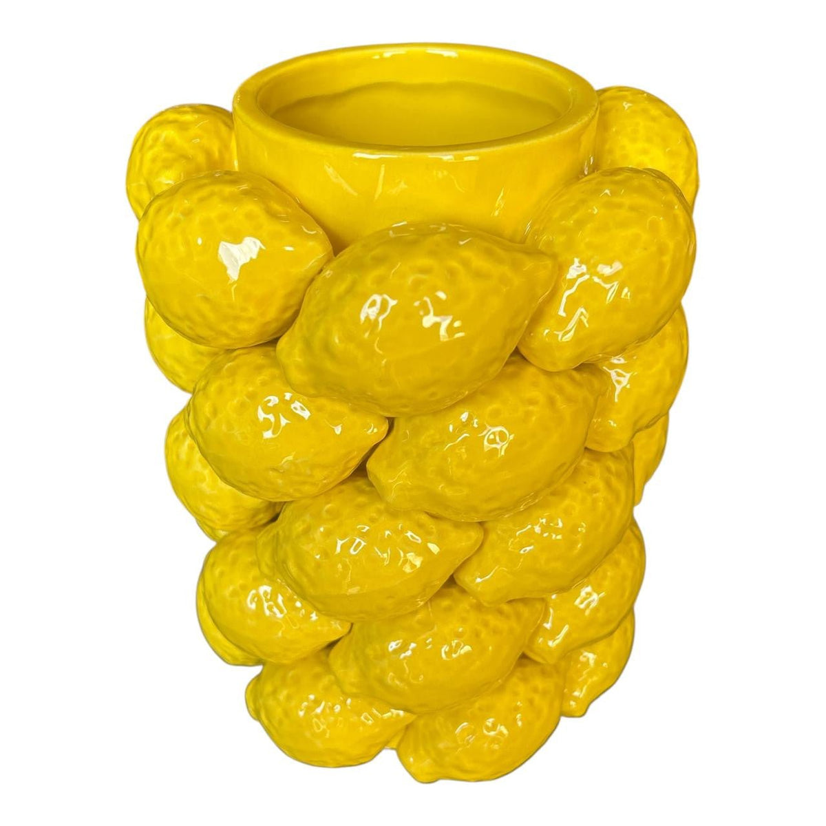 Ceramic Yellow Vase - Lemons product image