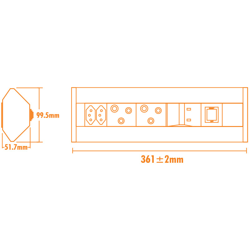 USB Corner Mount Power Tower
