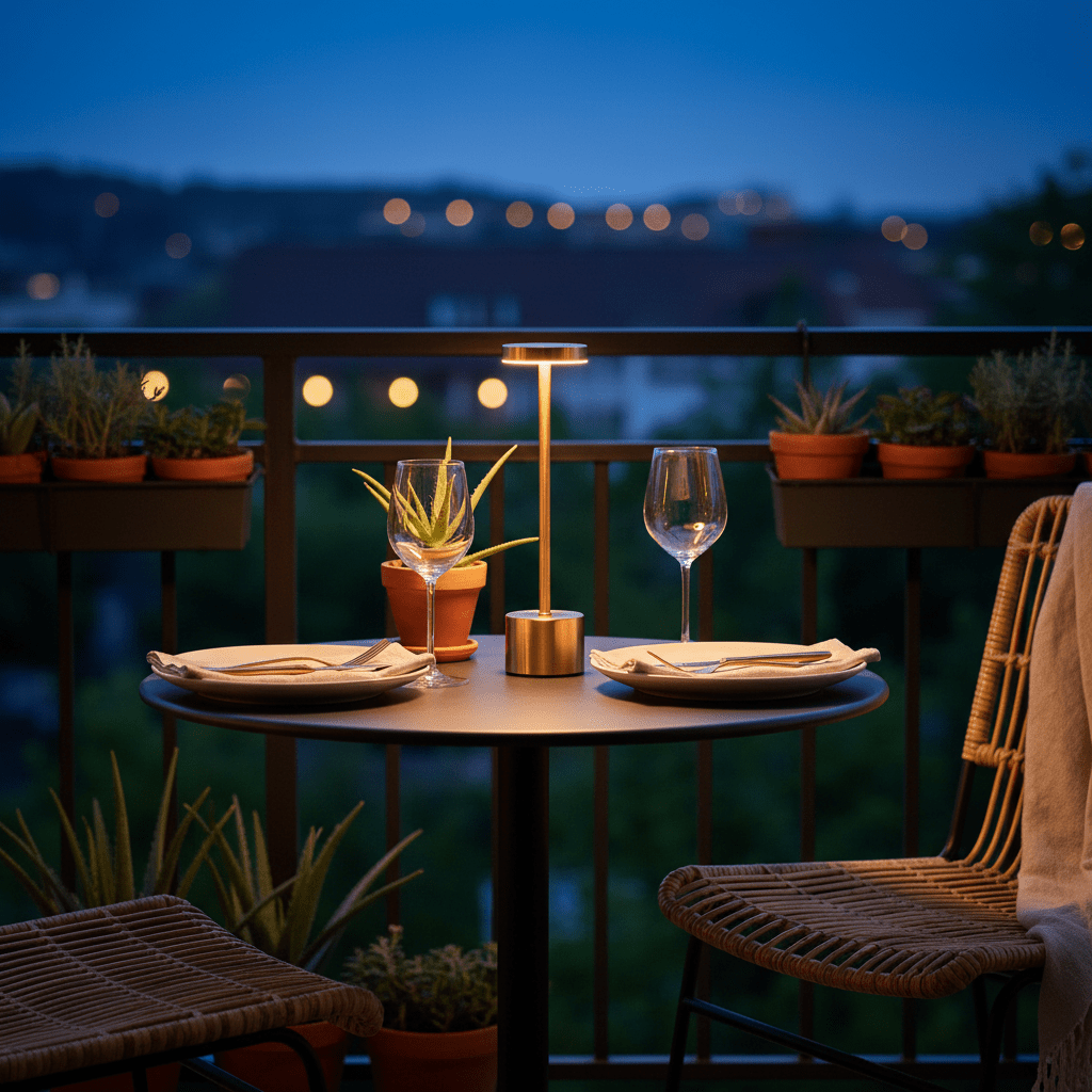 Vogue Gold Rechargeable Table Lamp