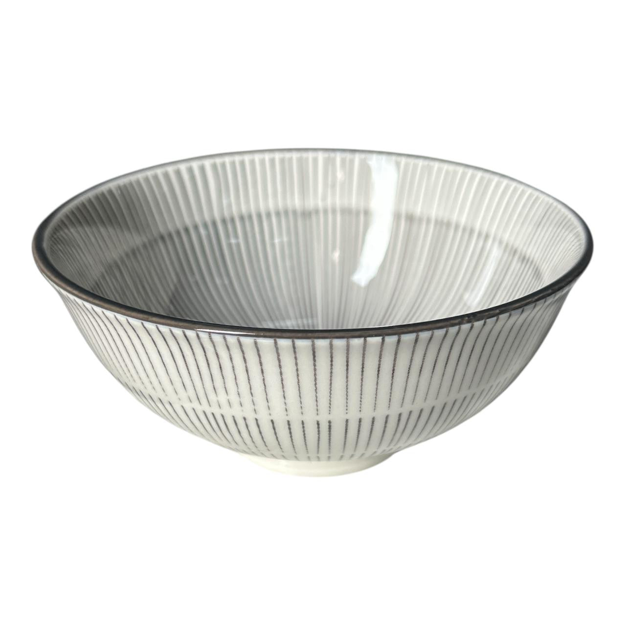 W47B Black Lines Ceramic Bowl
