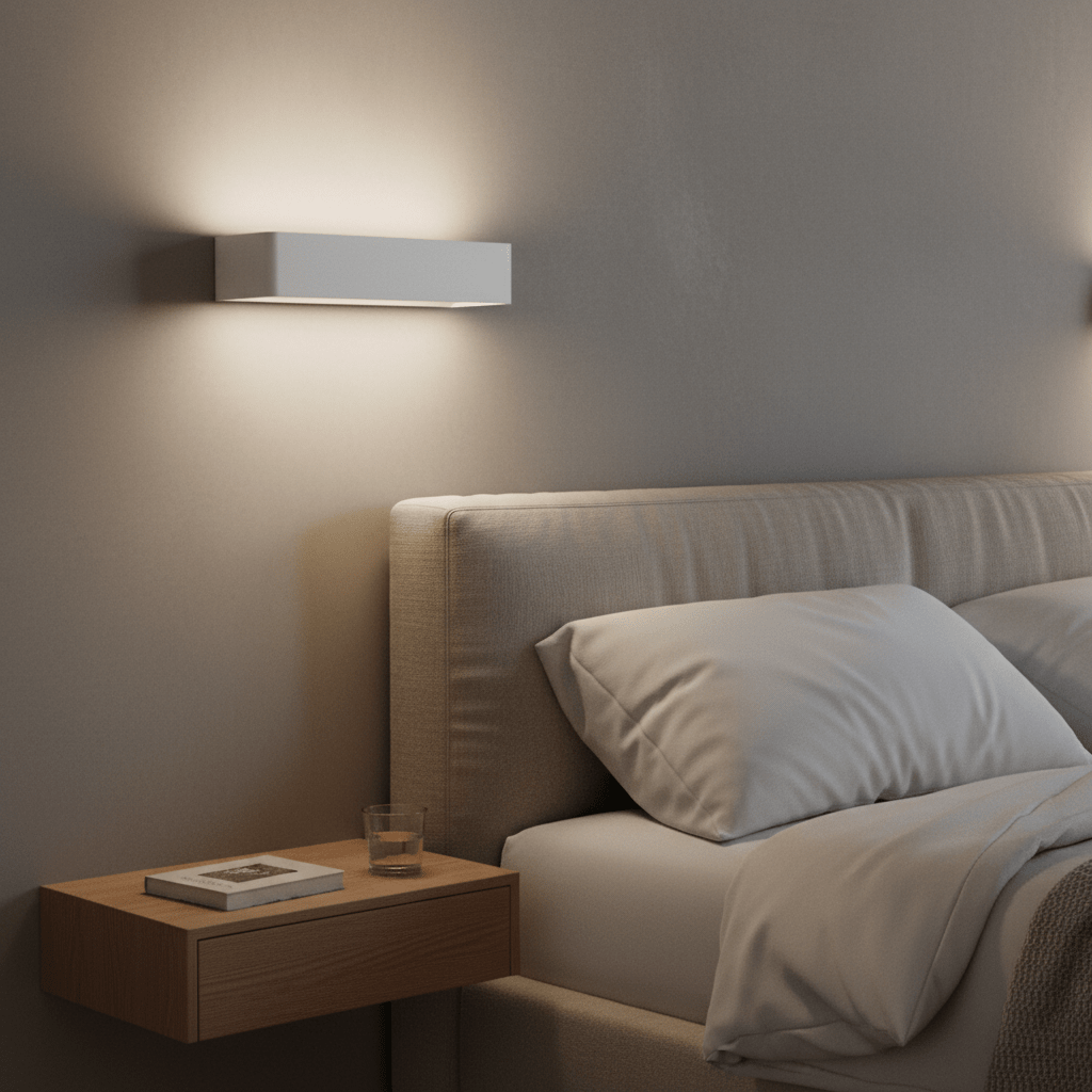 White Aluminium LED Wall Light