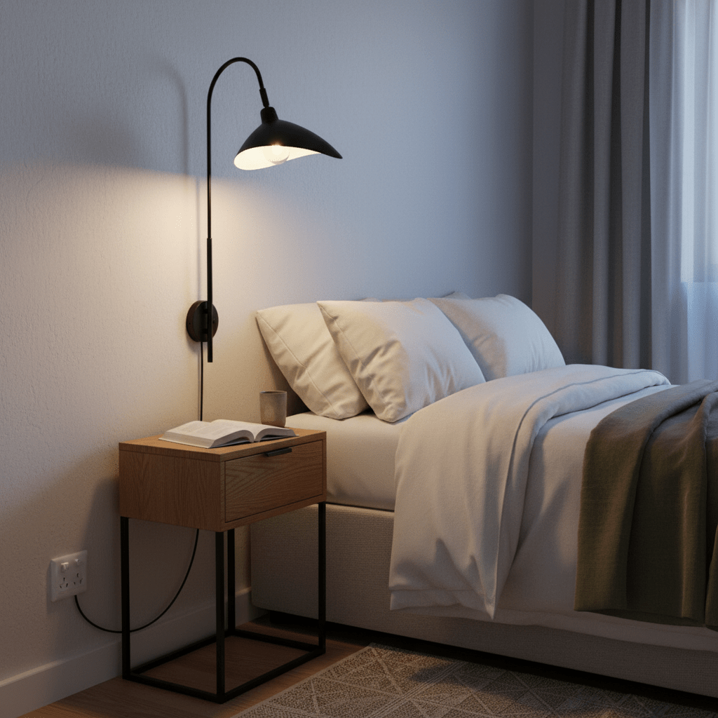 Lotus Corded Wall Light