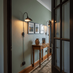 Lotus Corded Wall Light