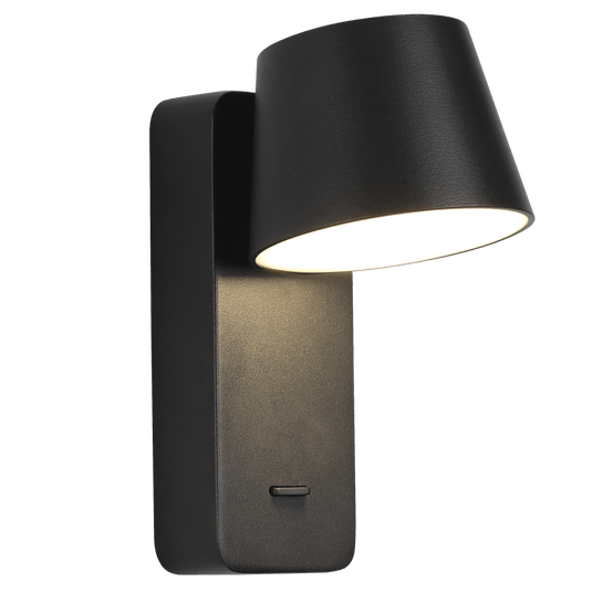 Luigi Black LED Wall Light