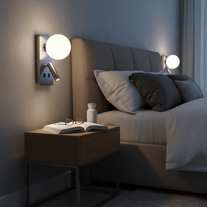 Nelson Satin Chrome Wall Light