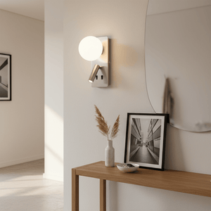 Nelson Satin Chrome Wall Light