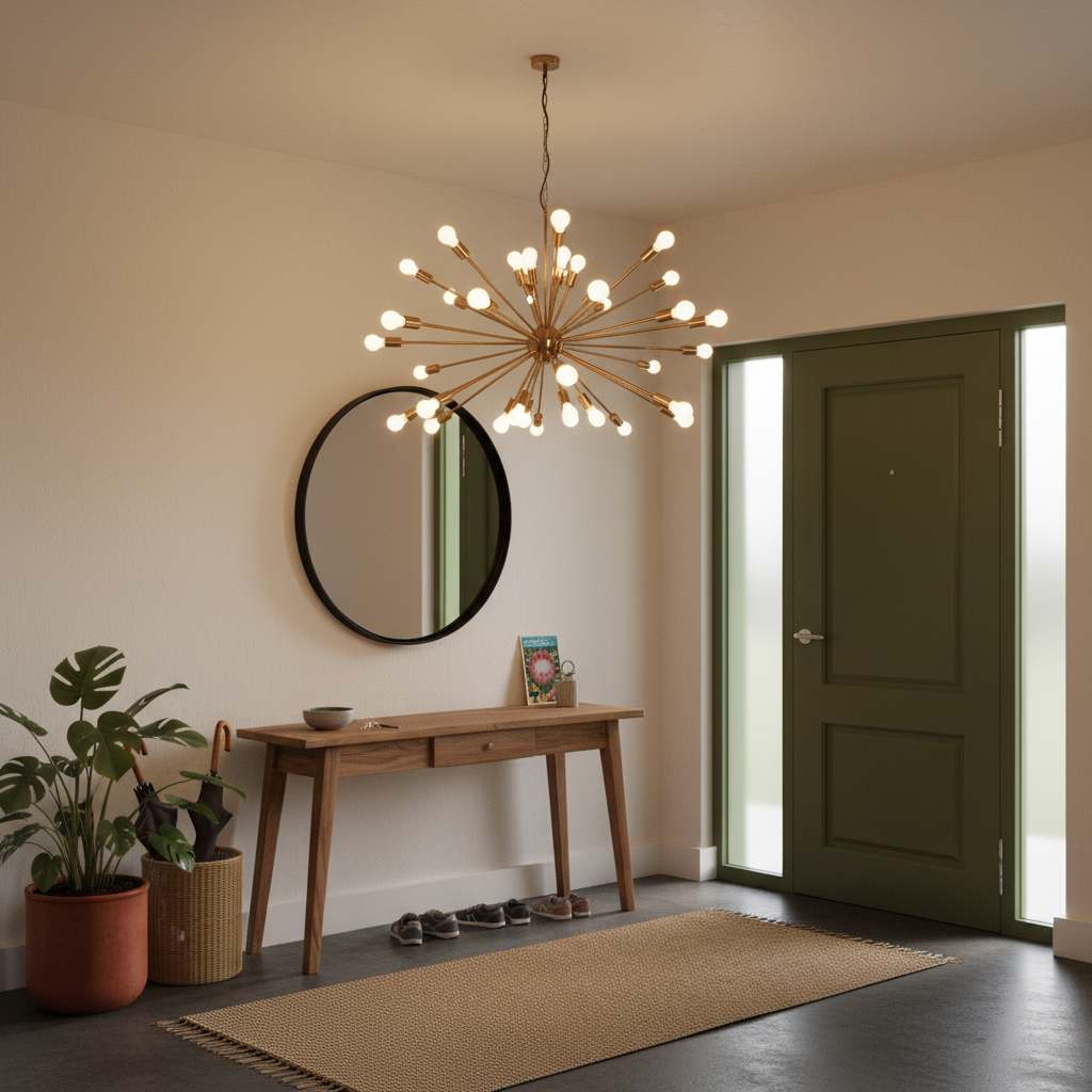 Supernova 40 Satin Gold Pendant Light