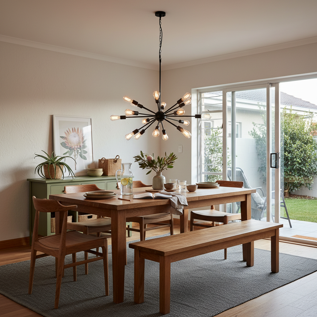 Supernova 18 Black Pendant Light