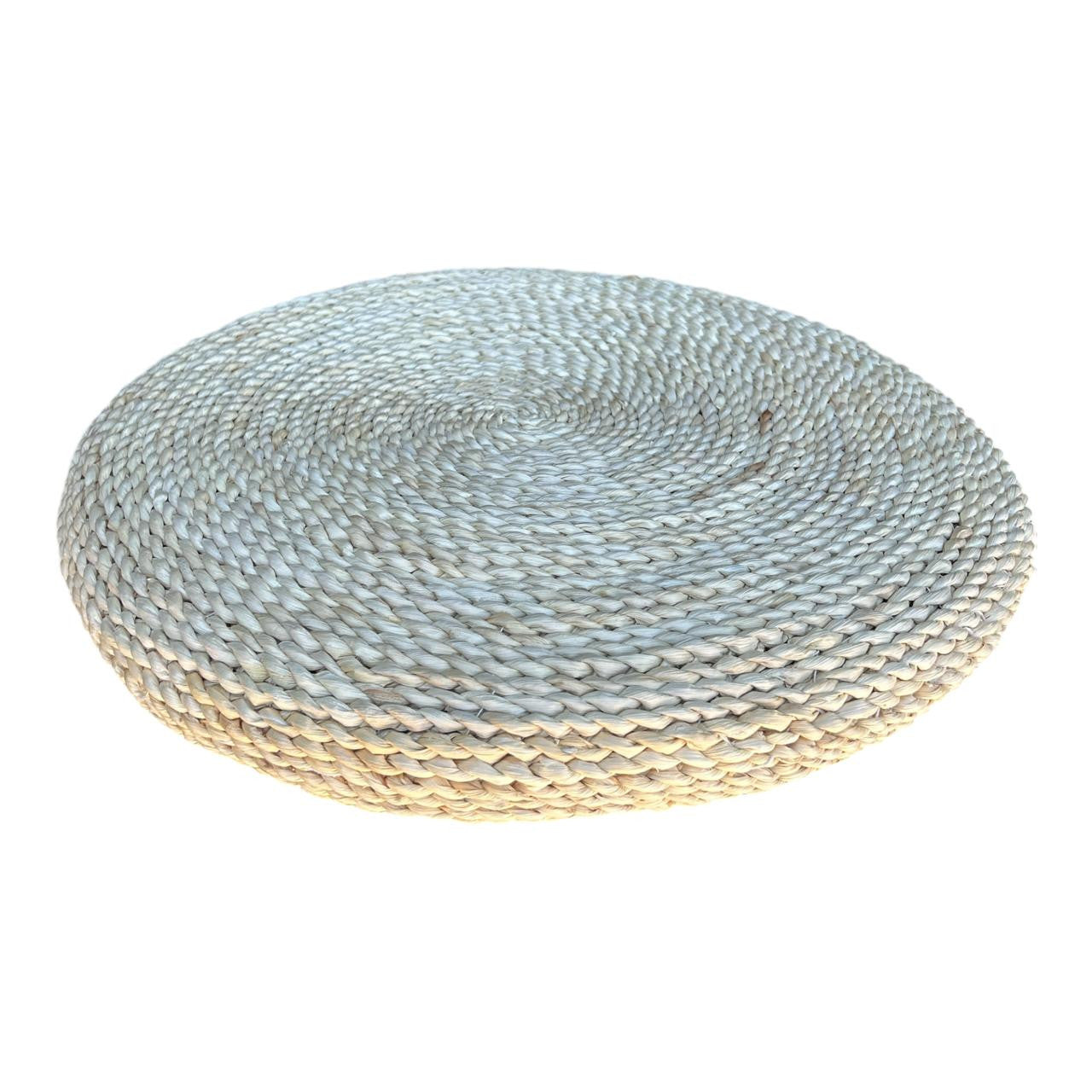 Round Woven Floor Cushion – Natural decorative piece