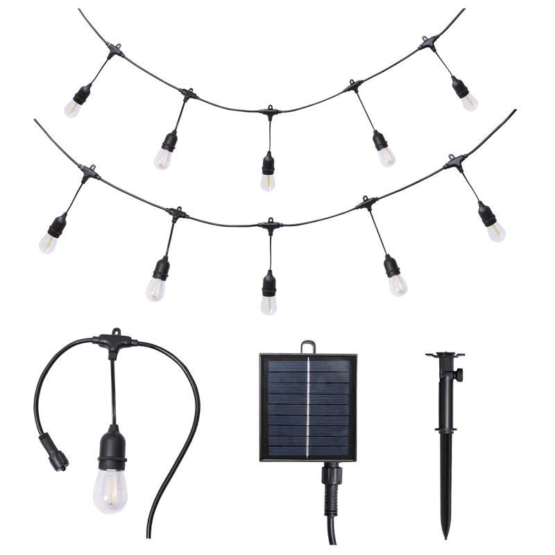 Solar Outdoor String Light Kit - IP65 | Buy Online & Save!