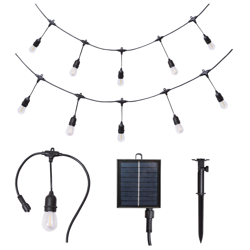 Solar Outdoor String Light Kit - IP65 - Future Light - LED Lights South Africa