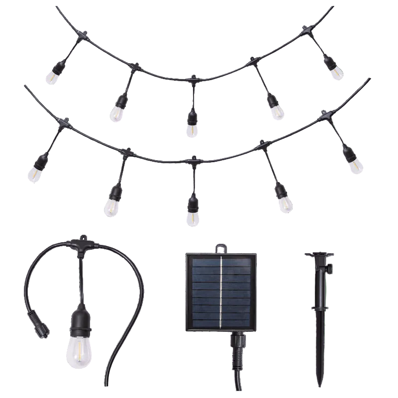 Solar Outdoor String Light Kit - 20 Meter IP65