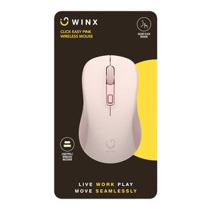 WINX CLICK Easy 1600DPI 2.4GHz Wireless Mouse - Pink - product image