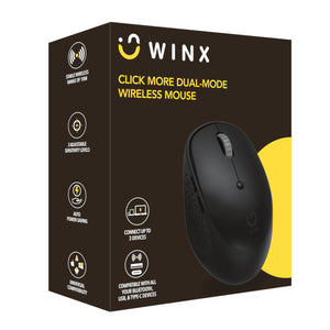 WINX CLICK More Dual-Mode Wireless Mouse - Black - product image