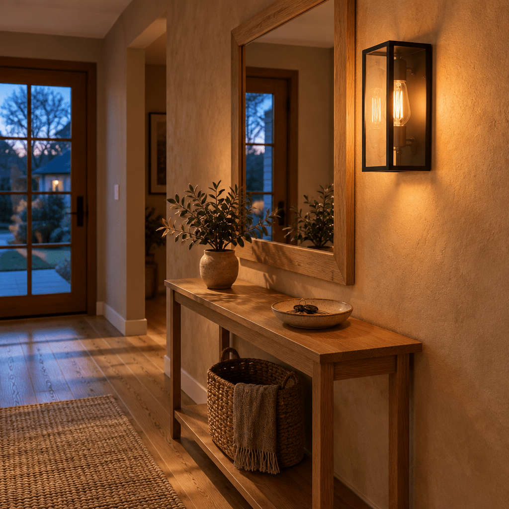 Rustic Rectangular Wall Light