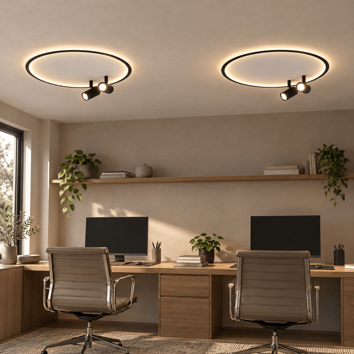 Walle LED ceiling light in realistic interior, scene 2
