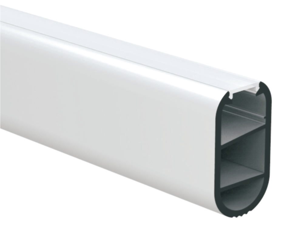 LED Extrusion with Cover - Wardrobe Profile with Opal Cover (3m)