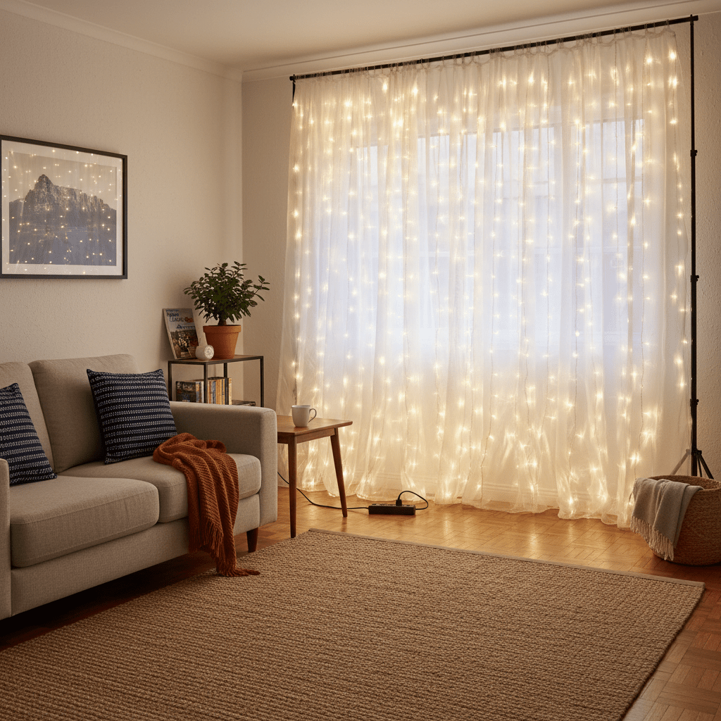 LED Curtain Lights - 2m x 1.5m or 5m