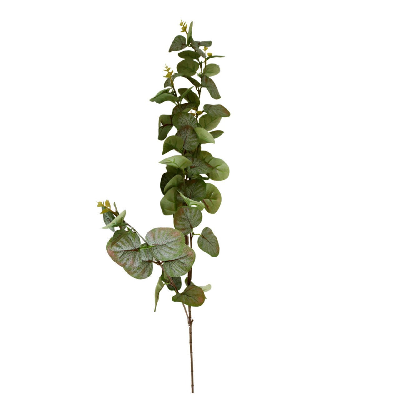 Decorative Green and Red Artificial Leaves with Flowers