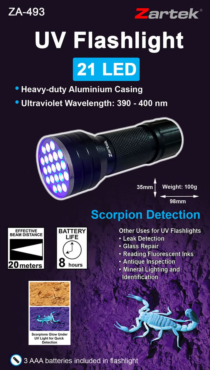 Choosing the right UV flashlight for home outdoor and inspection use