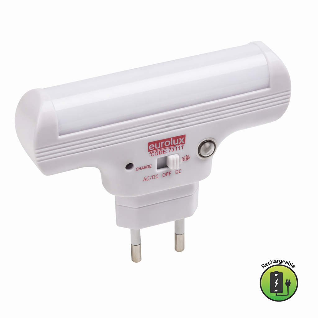 White Eurolux rechargeable electronic device on a white background