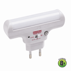 White Eurolux rechargeable electronic device on a white background