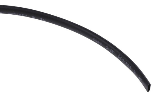 Black Heat Shrink Tubing 2.4mm Electrical Accessory