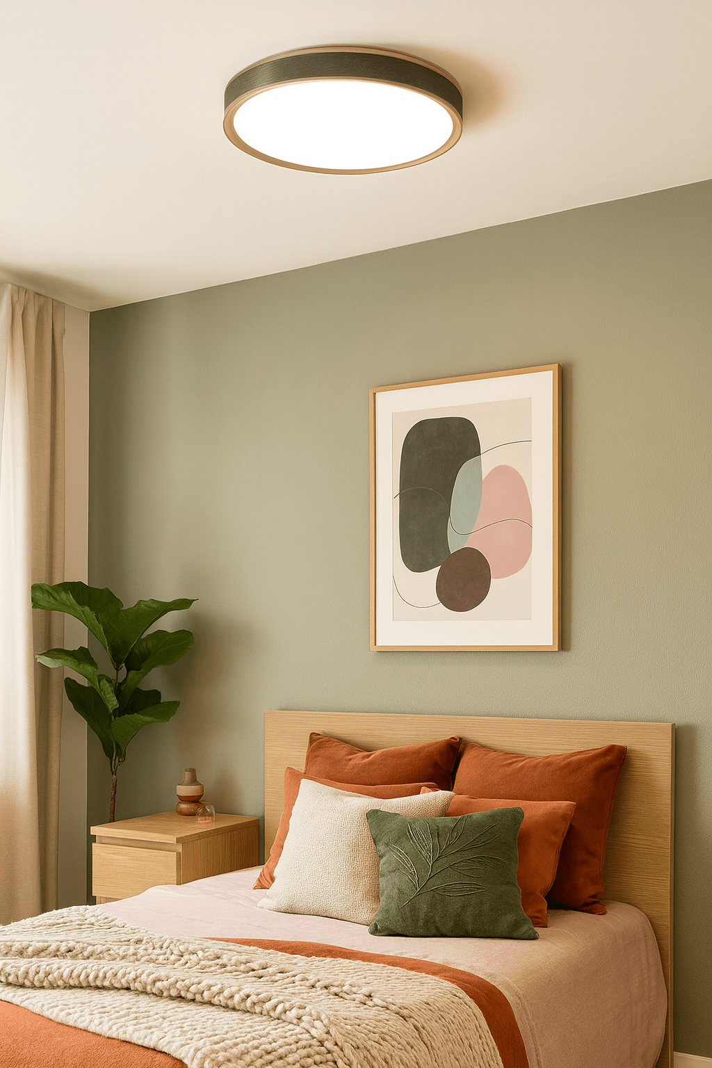 24W Gold & Brushed Grey CCT LED Ceiling Light