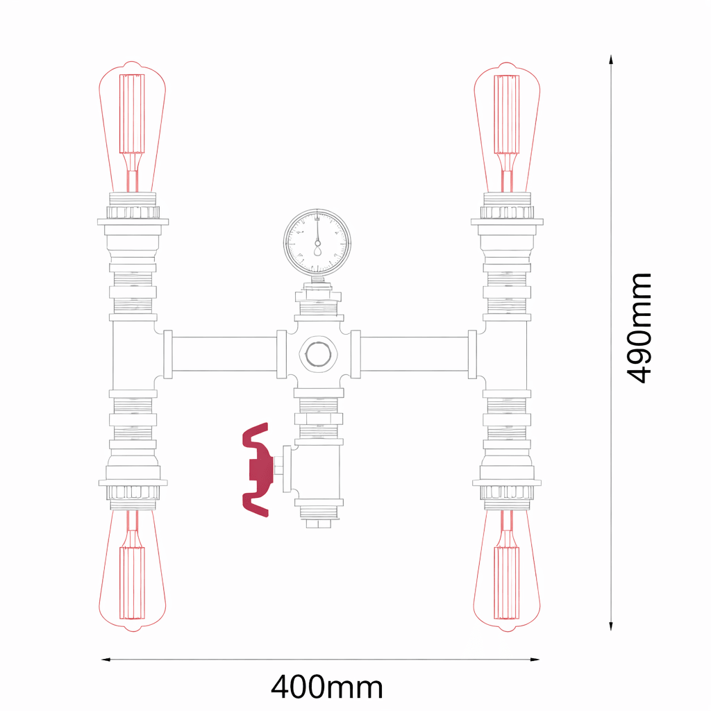 Steam 4L Indoor Wall Light