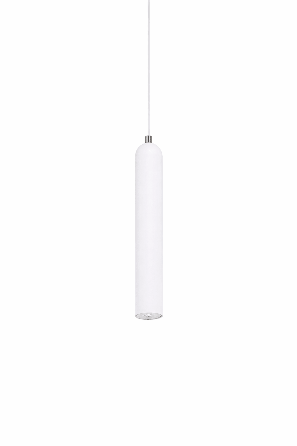 White pendant light on a white background
