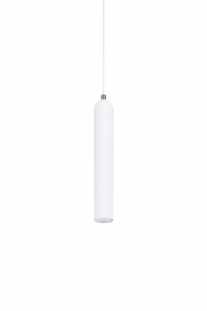 White pendant light on a white background