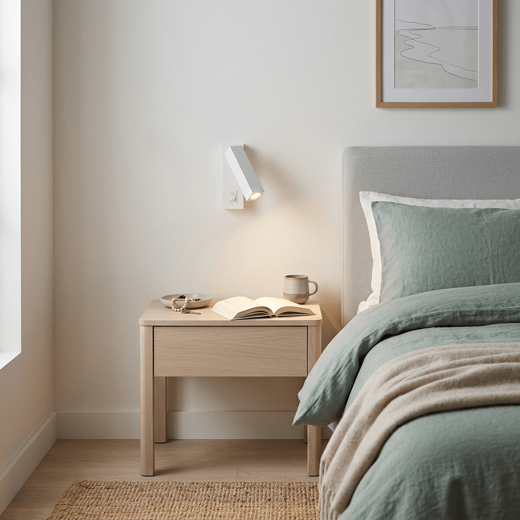 Kolo Square Bedside Reading Light - White