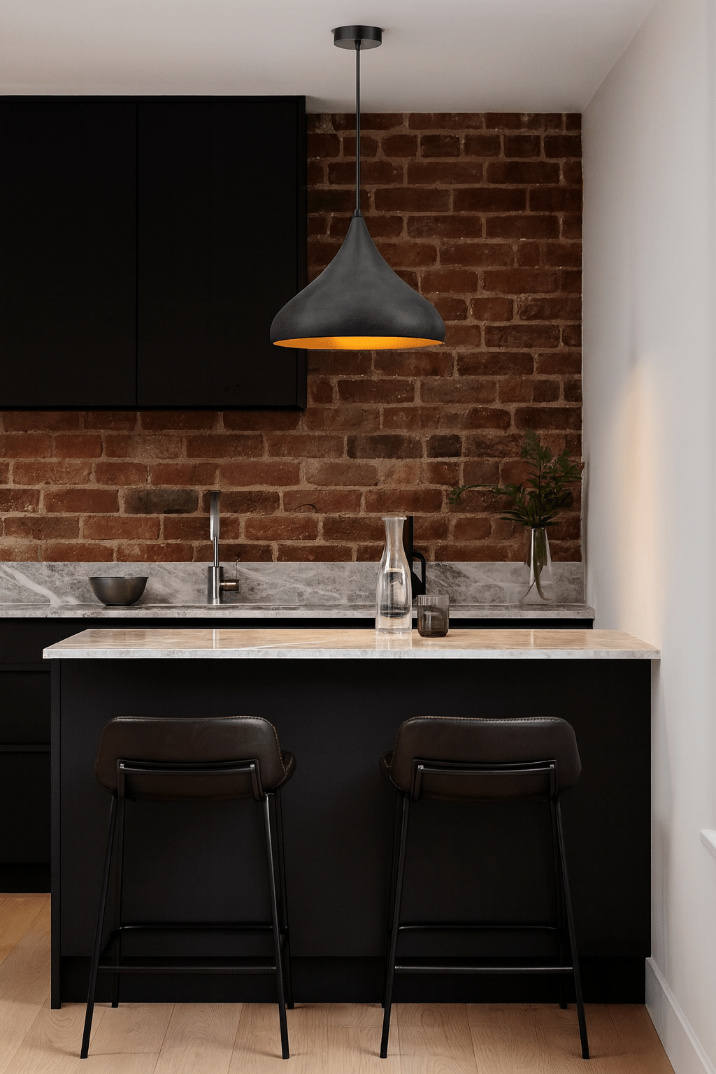 Black Ruf Pendant Light