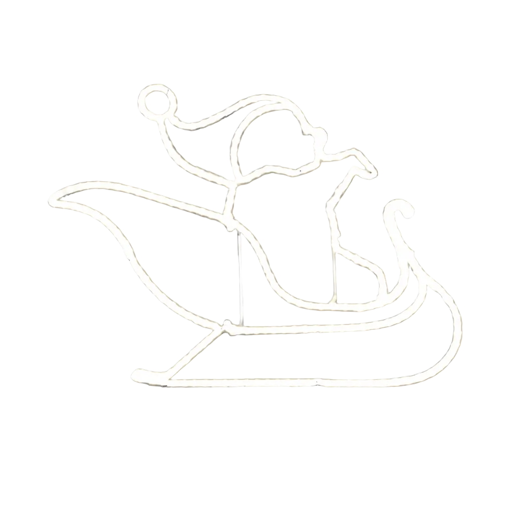 LED Christmas Lights - Santa Sleigh Motif